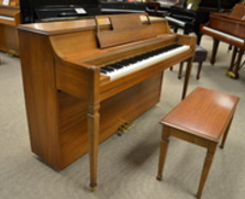 Hobart M Cable spinet, walnut